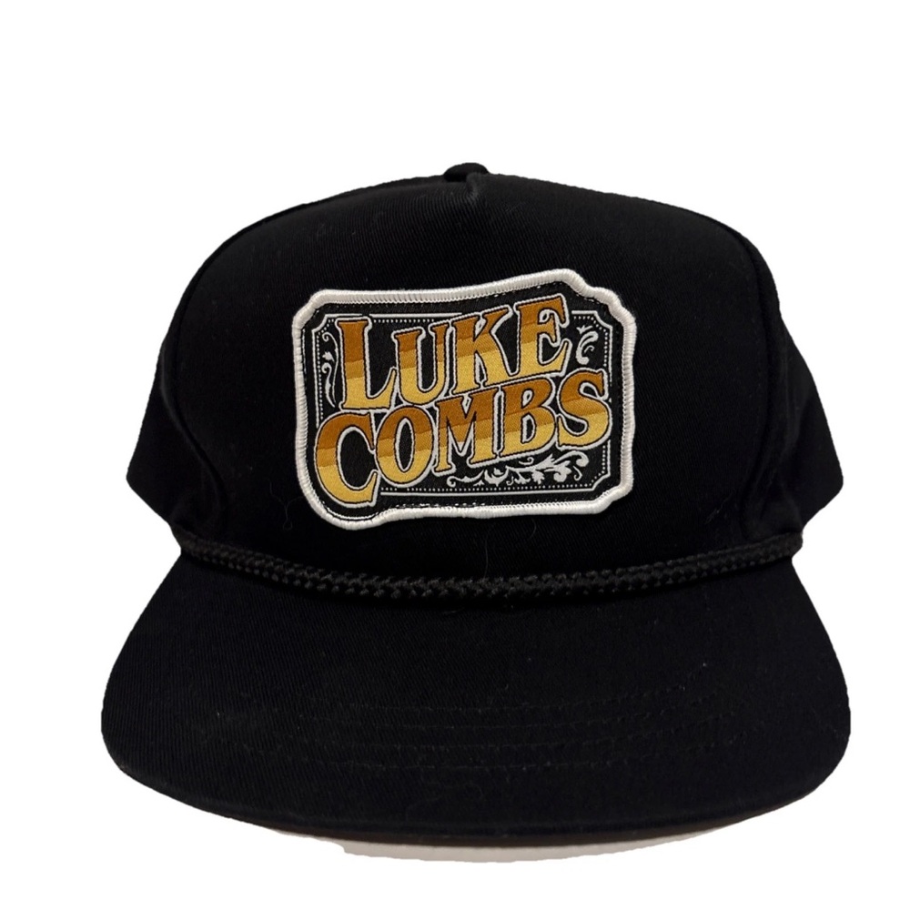 Luke Combs Black SnapBack Trucker Hat